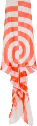 Dries Van Noten Susya Printed Silk Midi Skirt - Red - 38 (UK10 / S)