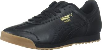 Puma Mens Roma Basic Sneaker, Black Teamgold, 8.5 UK