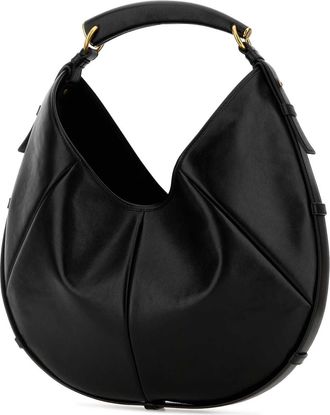 Saint Laurent Womens Mombasa Shoulder Bag Black Calf