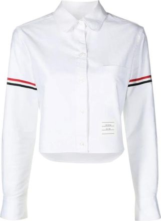 Thom Browne Cropped Round Collar Shirt