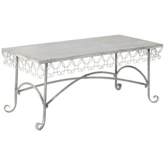 Wanderlust Deco Mesa de centro de metal 120.65x56.52x52.07h cm