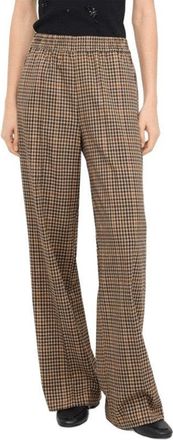 Liu Jo Beige High-Waisted Trousers With Flare Leg