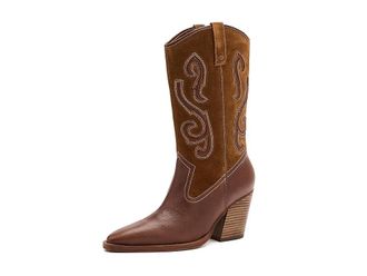 Free People Farrah Western Boots Womens Boots Whiskey : EU 38.5 (US Womens 8.5) M, Leather