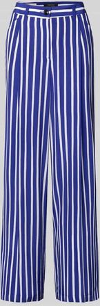 Marc Cain Hose aus Viskose im Allover-Look in Royal, Gr&ouml;&szlig;e 34