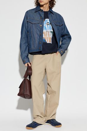Paul Smith Sweatshirt With Print, Mens, Navy Blue