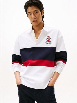 Tommy Hilfiger TH Crest Appliqu&eacute; Relaxed Rugby Shirt