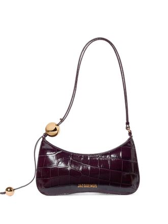 Jacquemus Le Bisou Perle leren schoudertas