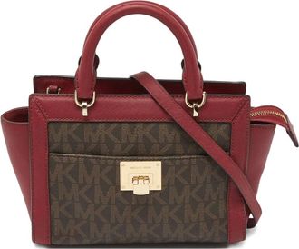 Michael Kors Borsa tote con monogramma - Marrone