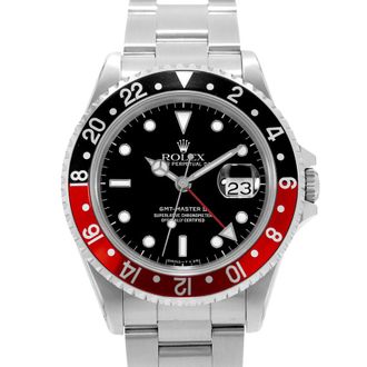 Rolex Pre-owned Rolex GMT-Master II Automatic Black Dial Mens Watch 16710 BKSO
