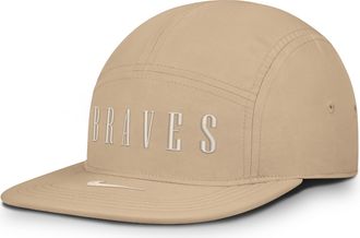 Nike Atlanta Braves Fly Nike Mens Dri-FIT MLB Adjustable Hat in Brown | NB630GT5AW-1NE