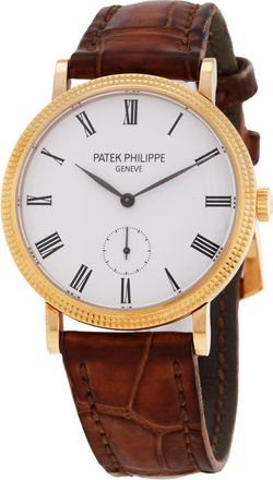 Patek Philippe Pre-owned Patek Philippe Calatrava 31mm Hand Wind White Dial Ladies Watch 7119G