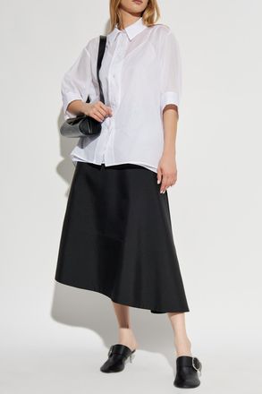 Jil Sander Short Sleeve Shirt, Womens, White