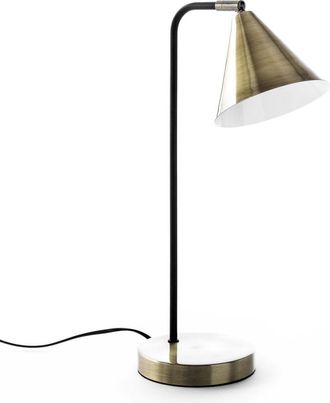 Kenay Home L&aacute;mpara de sobremesa metal negro 26 x 44 cm