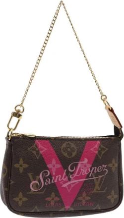 Louis Vuitton Pre-owned Canvas Mini Bag - Dames - Vintage Mini Tas - Bruin - ONE Size - Vintage