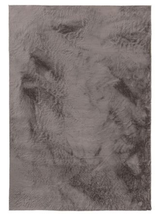 benuta Alfombra de piel gris 200x290