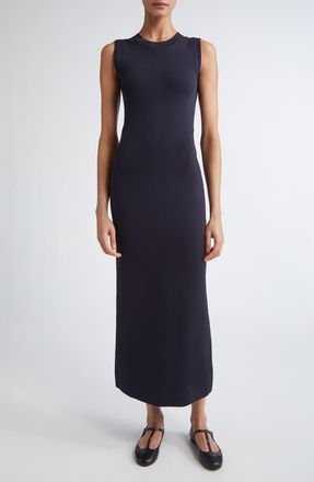 Max Mara Visiera Sleeveless Jersey Dress in Navy at Nordstrom, Size X-Large