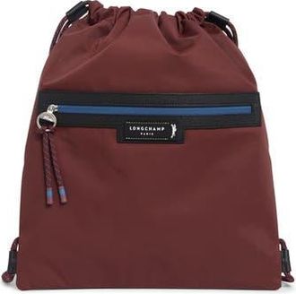 Longchamp Green District Twill Backpack in Burgundy at Nordstrom Rack