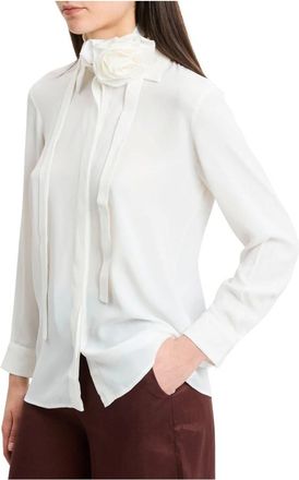 Marella Overhemden, Dames, Wit, M, Mllcalca Blouse