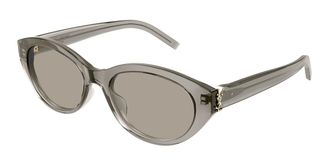 Saint Laurent SL M148/F Asian Fit 004 Womens Sunglasses Brown Size 54