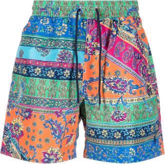 Polo Ralph Lauren paisley-print swim shorts - men - Recycled Polyester - S - Blue