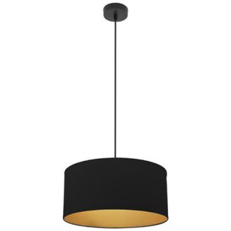 Fabrilamp Fabrilamp - Colgante Anuska 1xe27 Negro/negro-oro Regx40x40 Cm