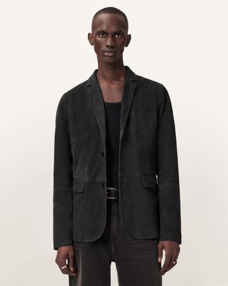 AllSaints Monet Waxed Suede Blazer