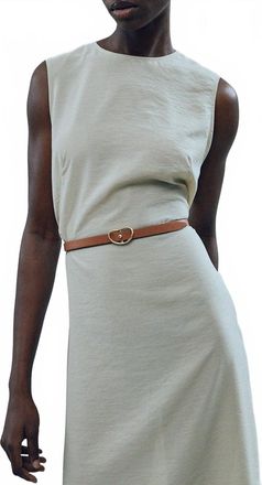 Lizzie Fortunato Skinny Georgia Belt In Tan