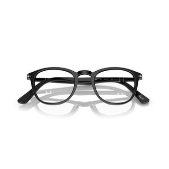 Persol 0po3143v Glossy Black Acetate Round Frame Eyeglasses