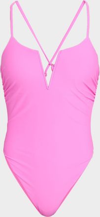 Ramy Brook Bexley V-Neck One-Piece Swimsuit