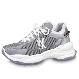 Louis Vuitton (WMNS) LOUIS VUITTON Run 55 Sneakers Grey Silver 1ABVJ4