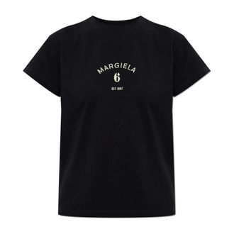 Maison Margiela T-Shirts, female, Black, Size: XS Signature Jersey T-Shirt