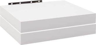 Woltu Woltu - Estanteria Pared Estante Flotante Juego De 2 Estante Pared De Madera De Mdf Para Sal&oacute;n Cocina Pasillo Blanco Rg9372ws-2 40 X 3.8 X 22.9 Cm