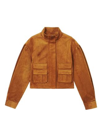 Shushu/Tong pocket jacket - women - Cotton/Viscose - 6 - Brown