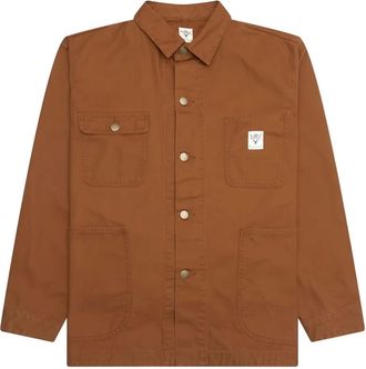 South2 West8 Giacca-camicia con bottoni - Marrone