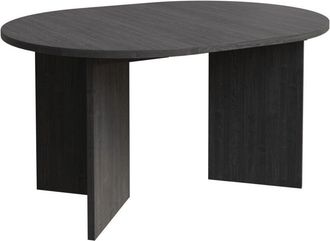 Selsey Selsey Ovo - Mesa De Comedor Redonda Extensible, 110-190 X 110 Cm, Efecto Fresno Portland