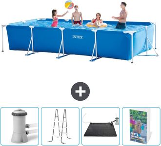 Intex Piscina Con Estructura Rectangular - 450x220x84 Cm - 7-piezas Scb128