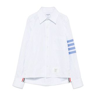 Thom Browne Camicie Bianco, Blu-Uomo