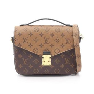 Louis Vuitton Pre-owned Pochette Metis Monogram Reverse Handtas - Dames - Pre-owned - Bruin - Maat: ONE Size Leer