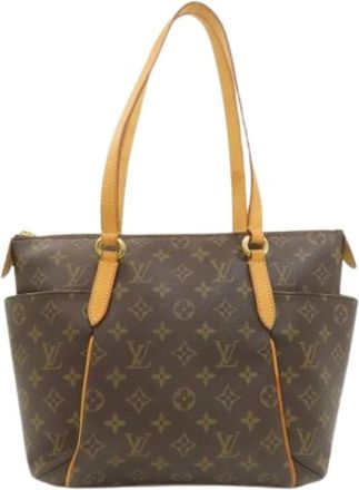 Louis Vuitton Pre-owned Monogram Canvas Tote - Dames - Vintage Schoudertas - Bruin - ONE Size - Vintage