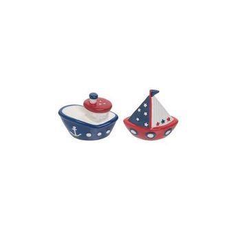 Beachcombers Ships Ahoy Salt & Pepper Set in Blue at Nordstrom
