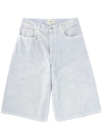 Haikure White Solid Shorts