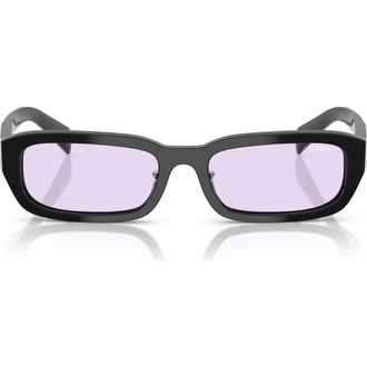 Prada 55mm Rectangular Sunglasses in Violet at Nordstrom