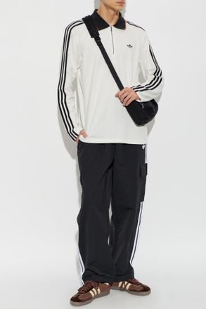 adidas Long-sleeved Polo Shirt, Mens, White
