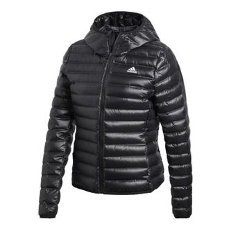 adidas (WMNS) adidas logo Casual Outdoor Stay Warm Sports Black Down Jacket BQ1968