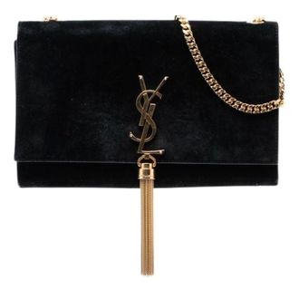 Saint Laurent Pre-owned Kate Schoudertas - Dames - Pre-owned - Zwart - Maat: ONE Size Leer