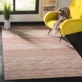 Safavieh Alfombra de polipropileno rosa/multicolor, 122 x 183 cm