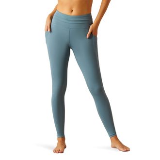 Ariat Womens Eos 2.0 Full Seat TightRiding Breech in Bluestone, Size X-Large, by Ariat