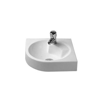 Duravit Architec Lavabo De Esquina Sin Rebosadero Con Plataforma Para Grifer&iacute;a 635x540mm 1 Orificio Para Grifer&iacute;a Blanco