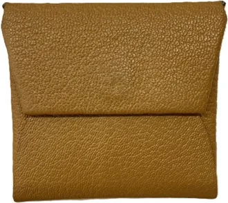 Herm&egrave;s Brown Leather Coin Purse/Coin Case (Pre-Owned)
