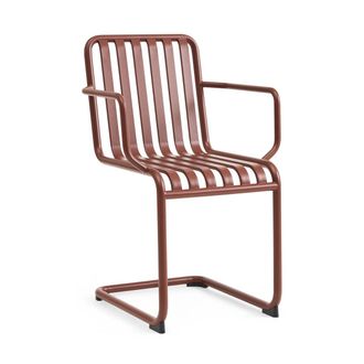 HAY Palissade Cantilever Armlehnenstuhl, iron red